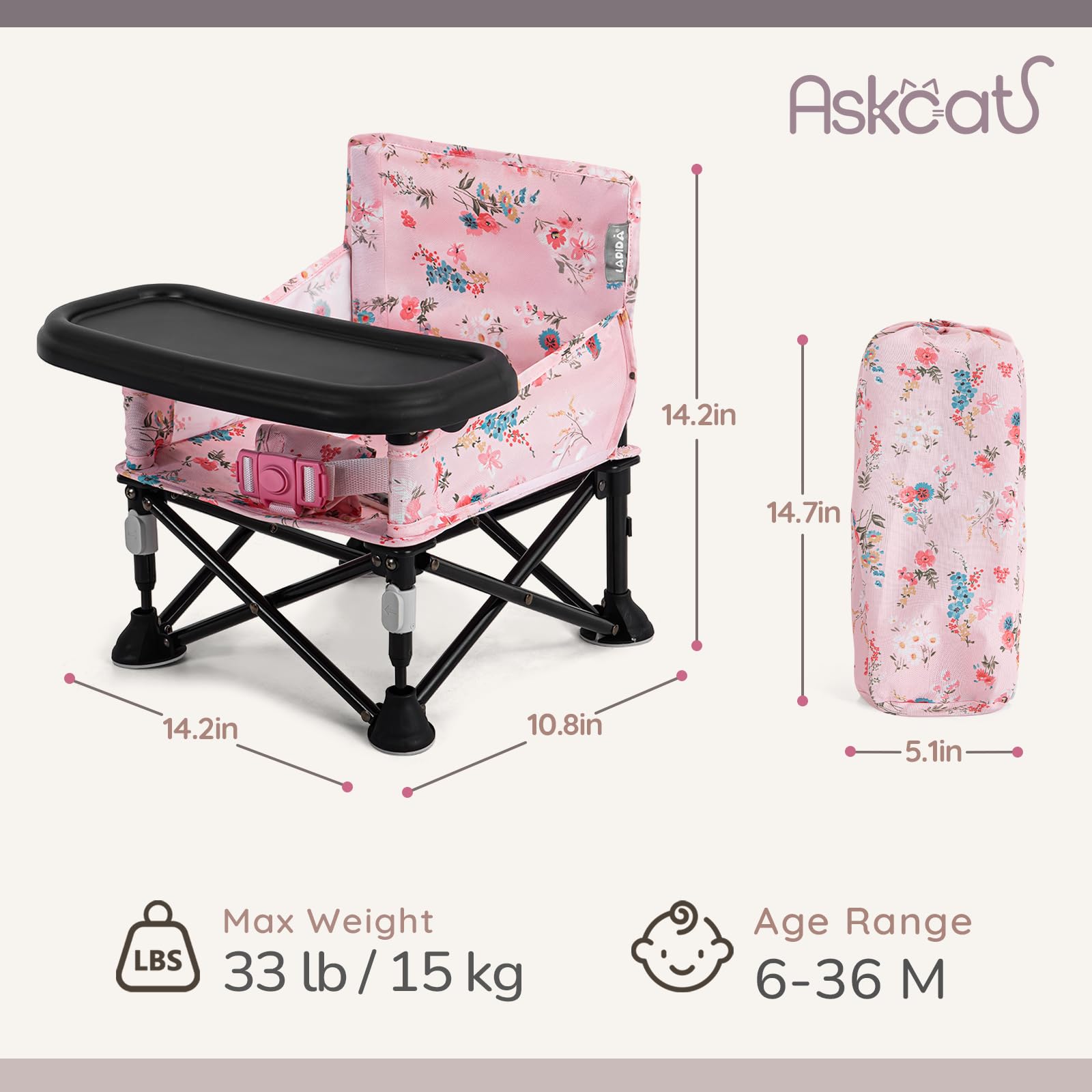 Amazon.com : Booster Seat for Kitchen Chair with Removable Tray